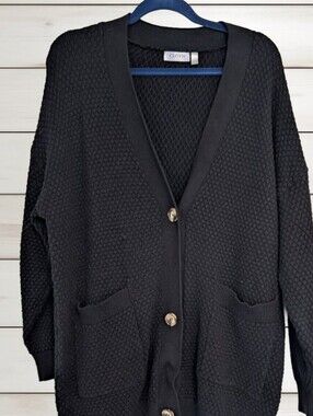Cloth By Design | Black Cardigan | Size - Check Notes